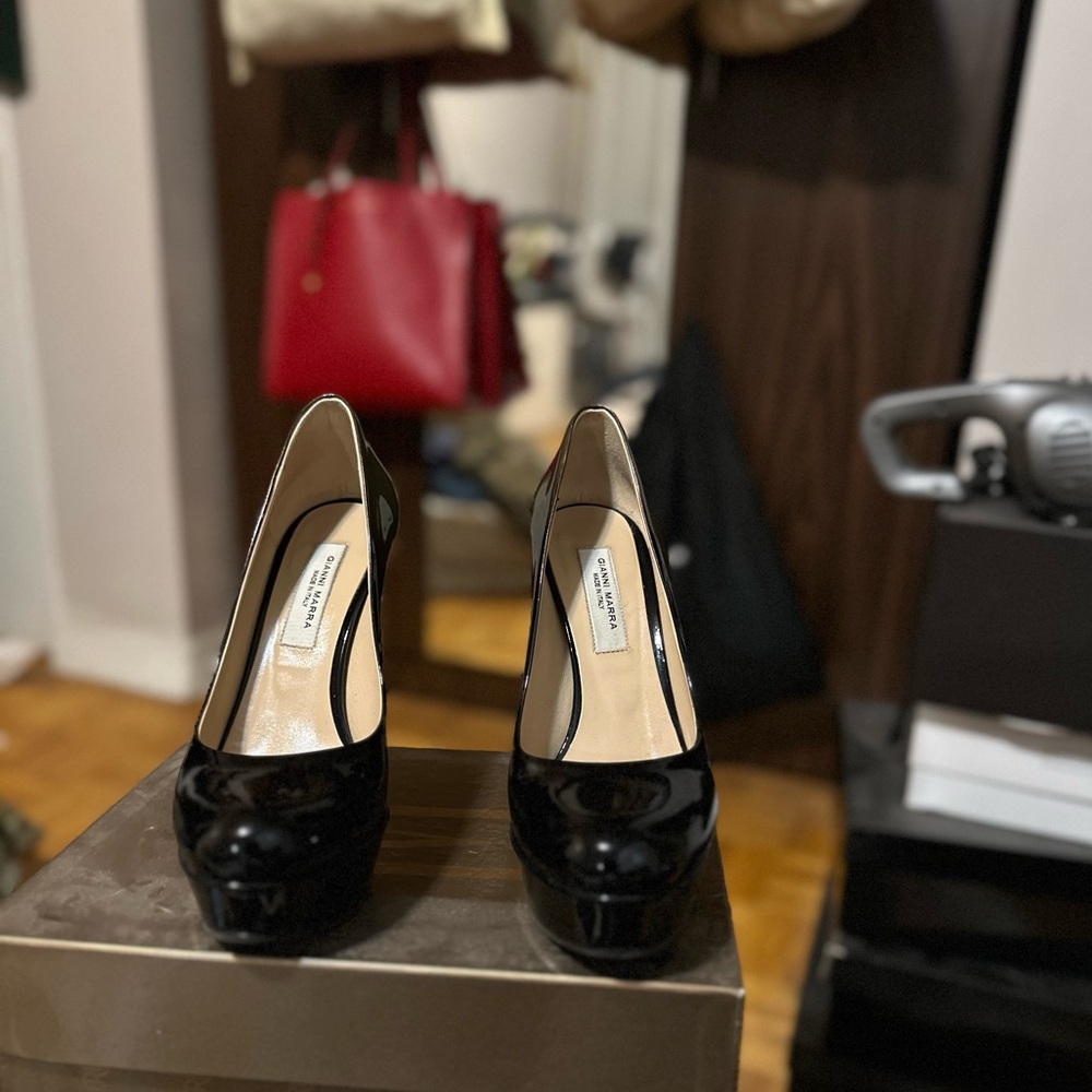 Gianni Marra Patent Leather Platform Pumps